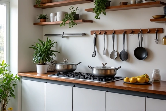 Modern kitchen demo area