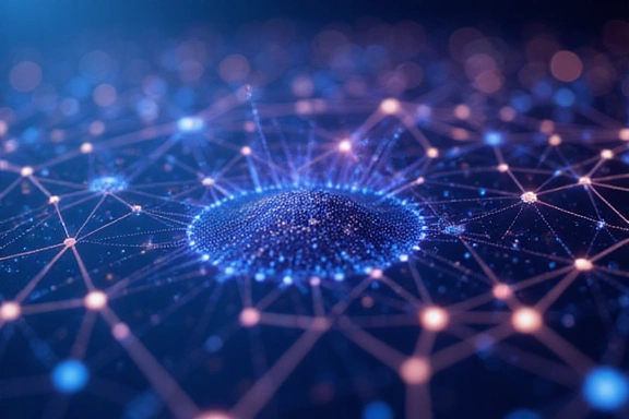 Abstract data visualization showing connections and insights